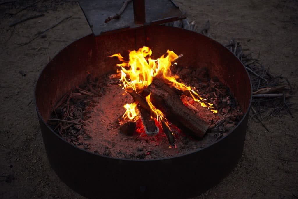 How To Make An Awesome Campfire Without Matches, photo by Neil Massey, fire, night, fire pit
