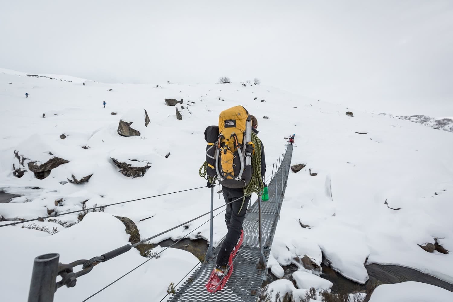 nathan mcneil, ice climbing, blue lake, south rams head, snowshoeing, ice climbing, Kosciuszko national park, the north face