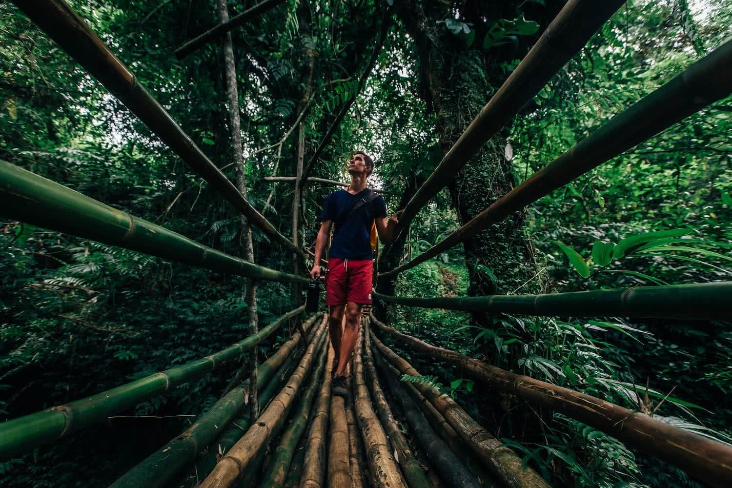 henry brydon, adventuring in paradise, vanuatu, island, pacific, tropical, adventures, bridge, vines, joel johnsson