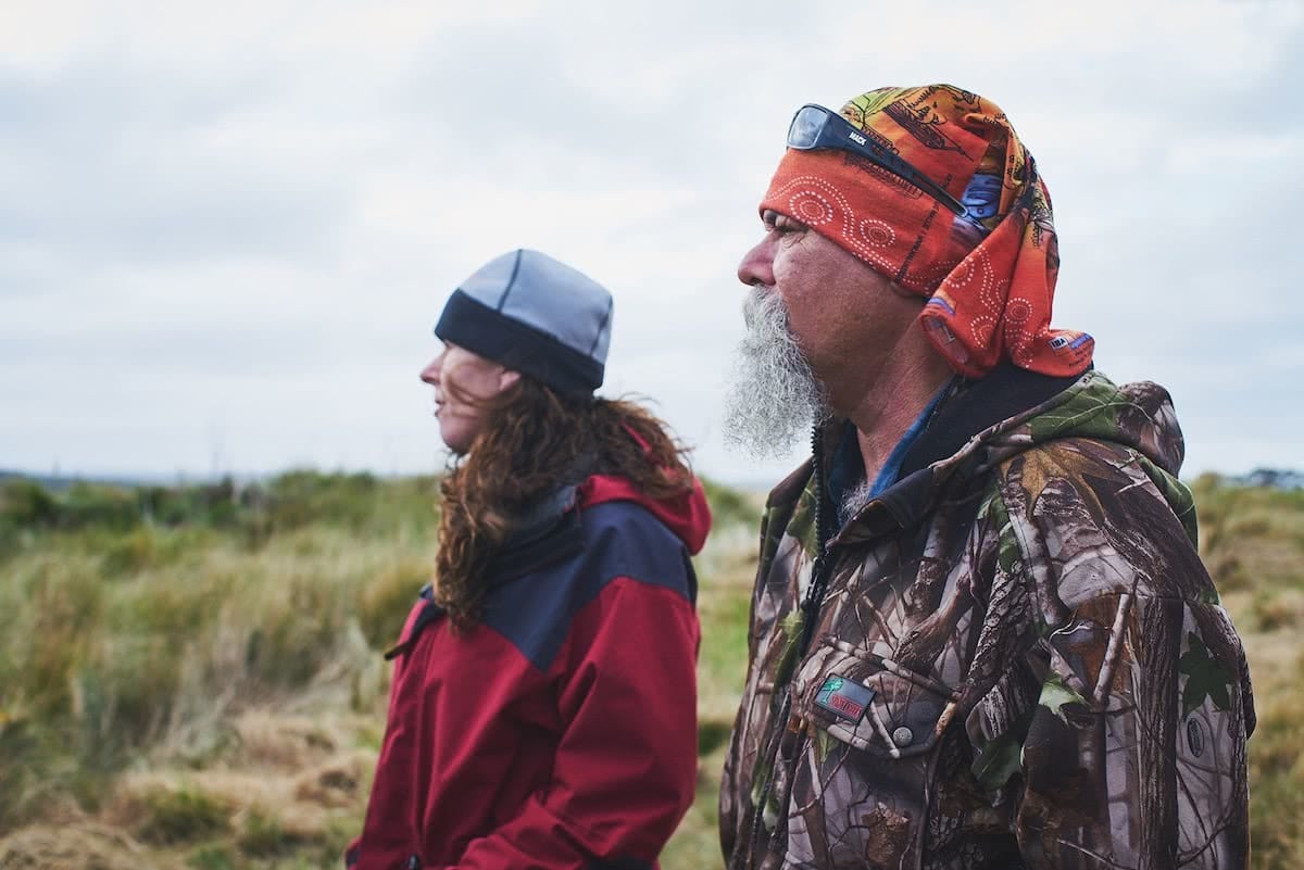 Sharnie Read and Buck Brown, forest, clearfell, Tarkine, Tasmania, save the tarkine, patagonia, world heritage protection