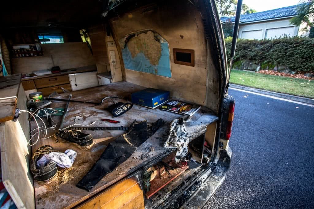 small burnout van life mitch cox