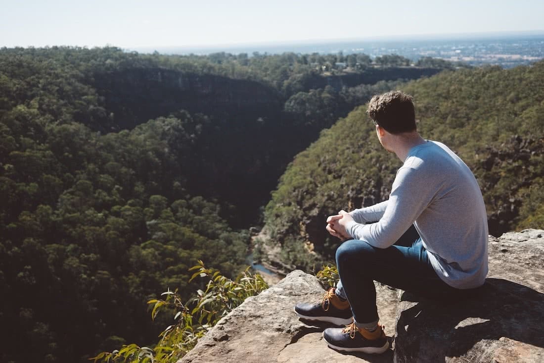 erin mcgauley, glenbrook gorge, teva, microadventure, blue mountains national park, nsw, tunnel view lookout