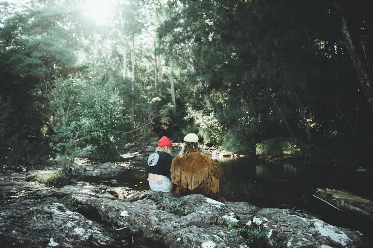 pat suraseng, the rainforest way, destination nsw, visit new south wales, nimbin, women, creek, rainforest