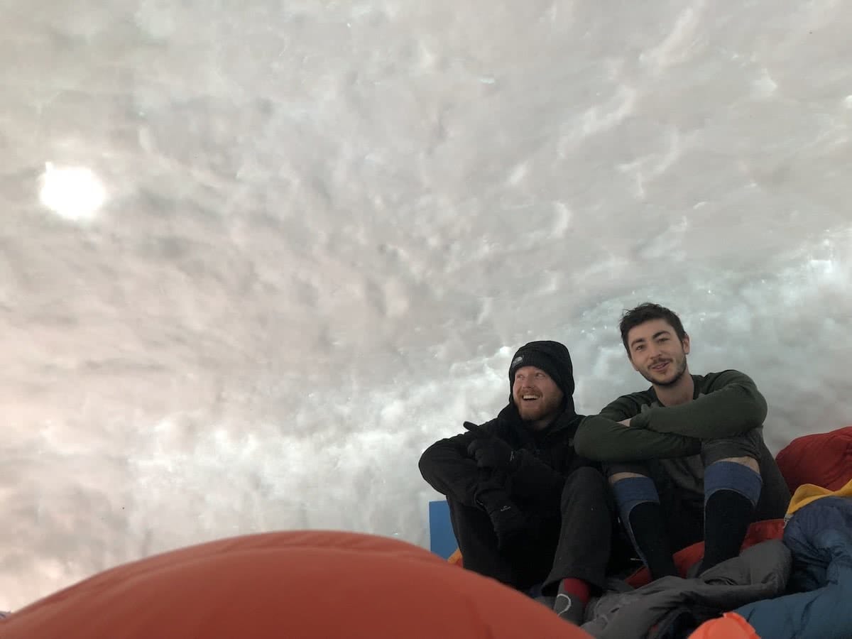 annika king, igloo, how to build an igloo, ice, snow, tim and aidan