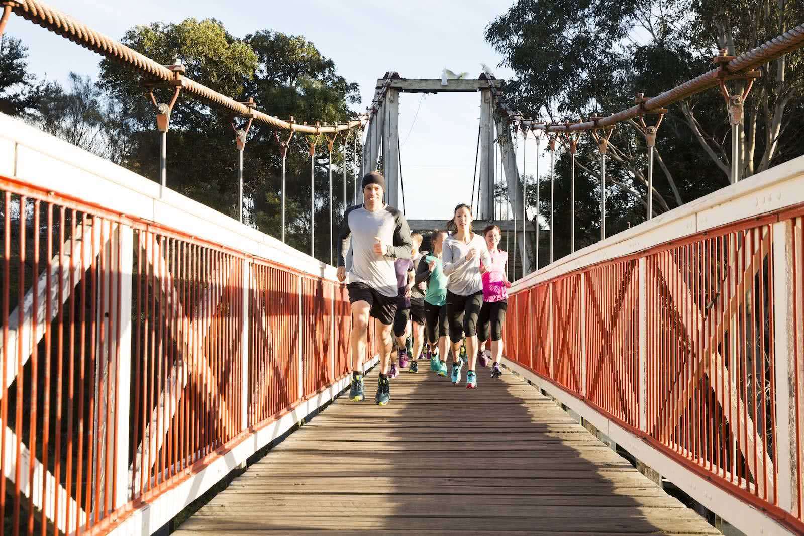 The Hidden Benefits Of Trail Running, photo credit: Kathmandu, group, summit club events, salomon run club