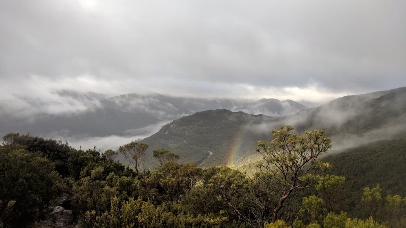 The Best of the West // Mt Murchison (TAS) Oliver Fryett mist mountain rainbow