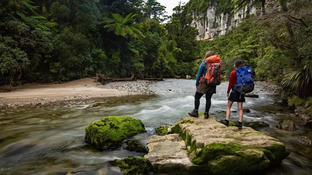 The Latest and Greatest of Great Walks --- The Paparoa Track and Pike29 Memorial Track Department of Conservation, NZ river, hikers cliffs