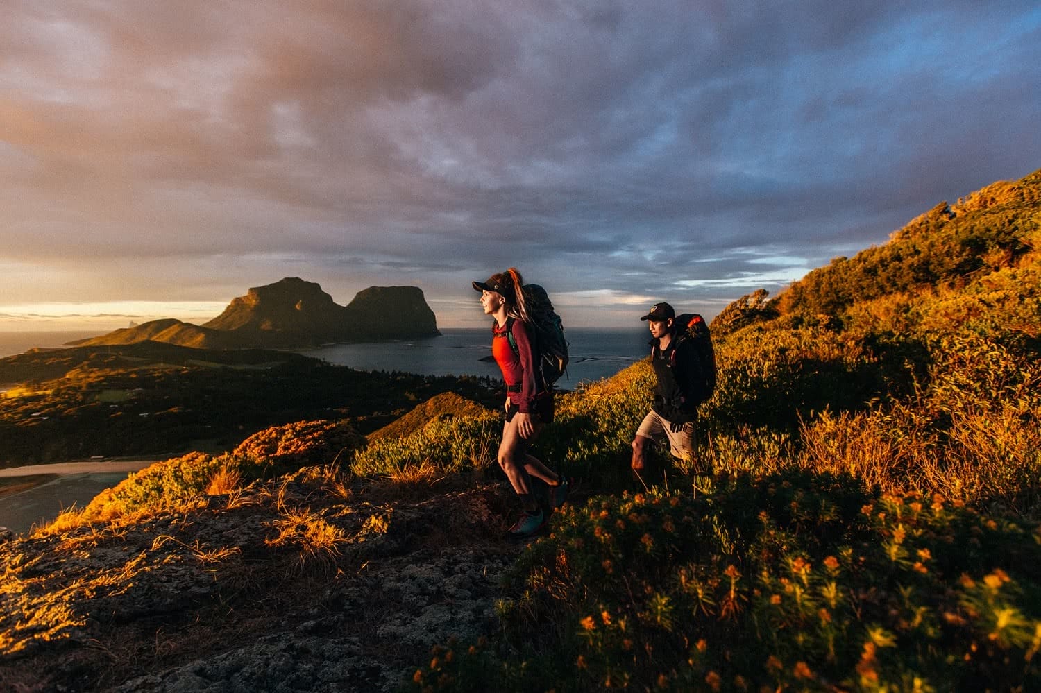 Osprey Adventure Grant Image Henry Brydon hiking, lord howe island, sunrise, mountain