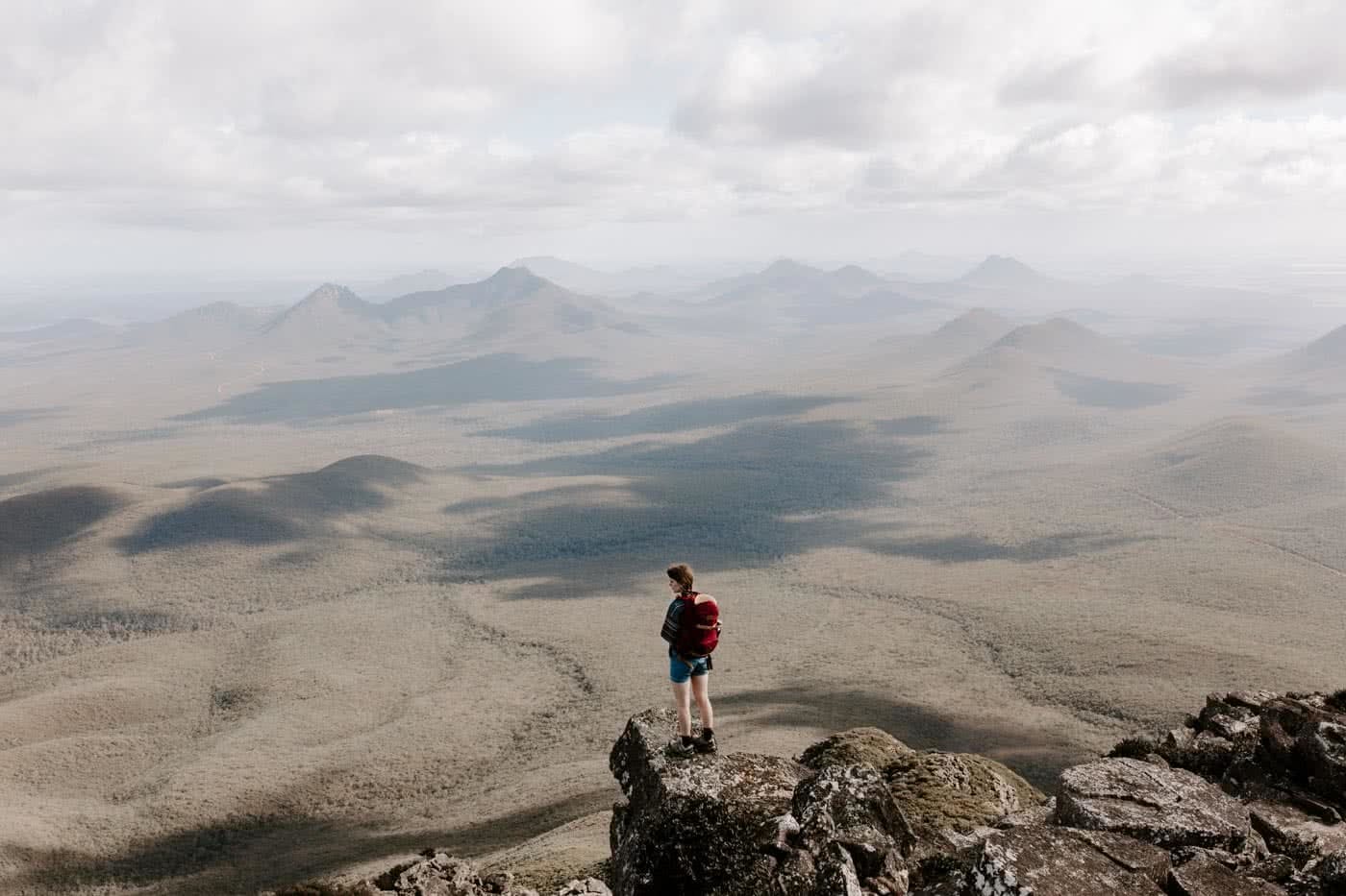 Scrambling To The Top Of Mt Toolbrunup // Stirling Range NP (WA), Cedric and Melody Tang, hiker, peak, view, lookout, plains, high