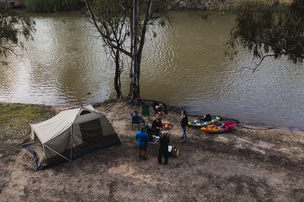 Deniliquin Should Be Your Next Weekend On The River, photo by Ben Savage, deniliquin, nsw, visit deni, drone, camping