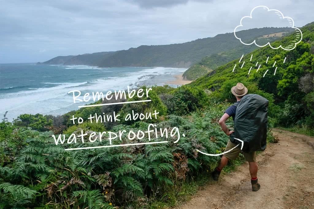 how to pack a backpack like a boss Brooke Nolam, osprey raincover, backpack, hiking, waterproofing your gear