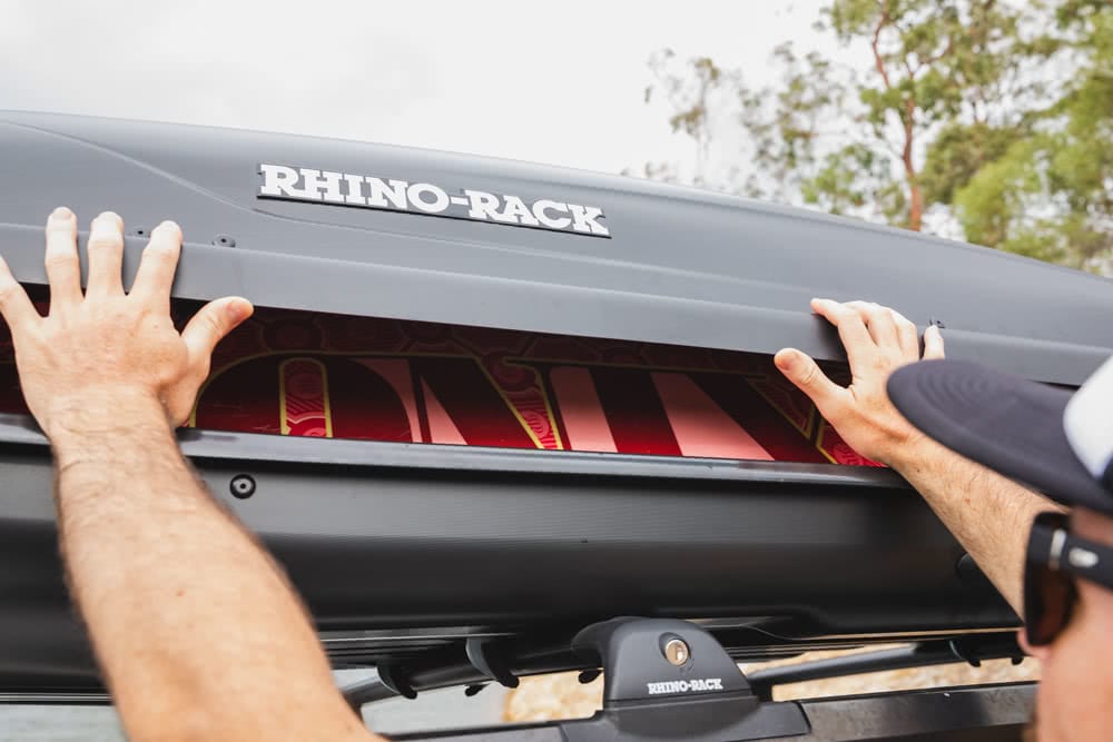 Rhino-Rack MasterFit 320L Roof Box // Gear Review, Nathan McNeil, driving, road, storage