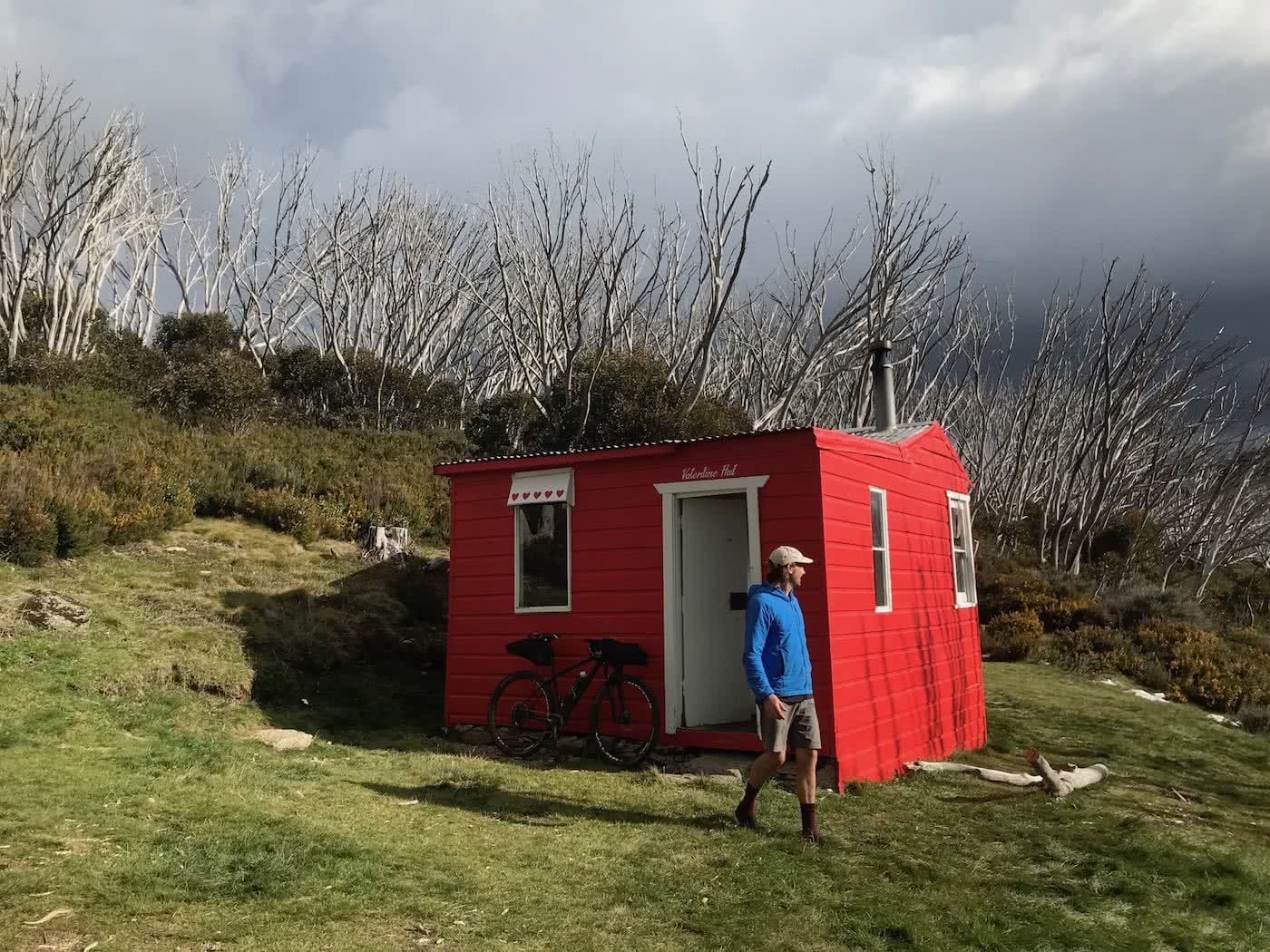 The Most Romantic Hike in Australia? // Valentine Hut (NSW) Mattie Gould red hut, jagungal wilderness, bikepacking