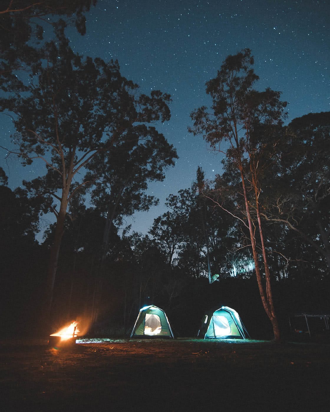 Euroka campsite, shot by Fin Matson, Penrith region, Destination NSW, Blue Mountains