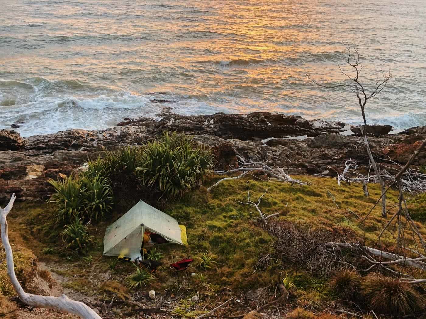 Hiking The Yuraygir Coastal Walk With A Boat On My Back (NSW), photo by Jospeh Faggion, hiking, coastal, packrafting, beach, nsw