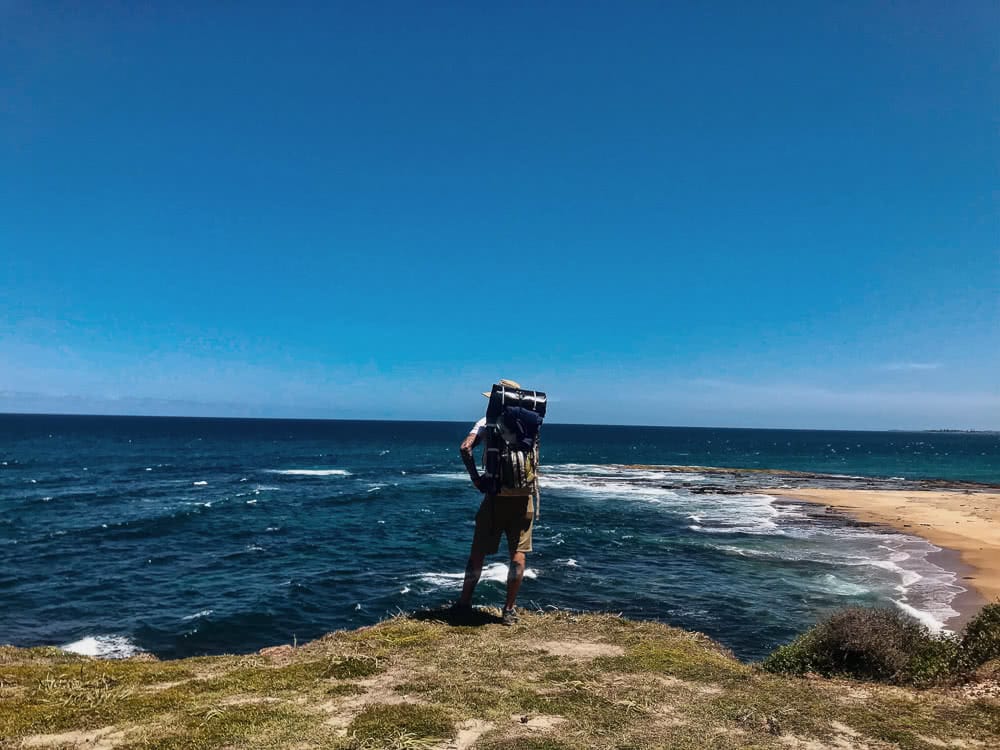 Hiking The Yuraygir Coastal Walk With A Boat On My Back (NSW), photo by Jospeh Faggion, hiking, coastal, packrafting, beach, nsw