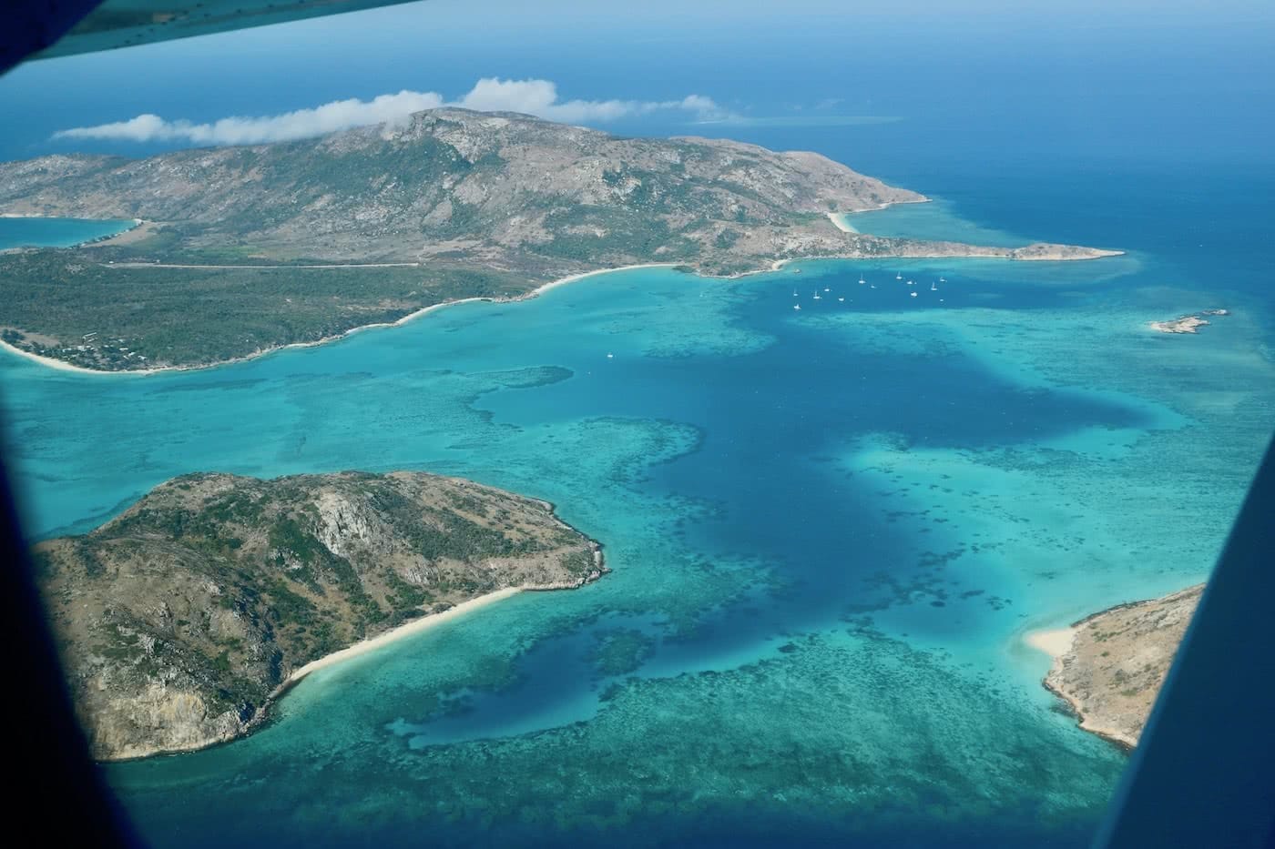 Paradise, Lost :: Lizard Island (QLD) Solaye Snider aerial view, island, ocean