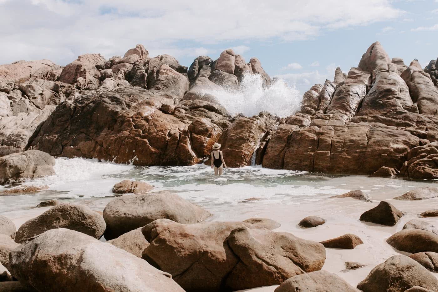 Bathing In Injidup Natural Spa // Yallingup (WA), cedric and melody tang, south west western Australia, beach, spa