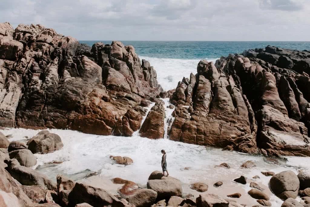 Bathing In Injidup Natural Spa // Yallingup (WA), cedric and melody tang, south west western Australia, beach, spa