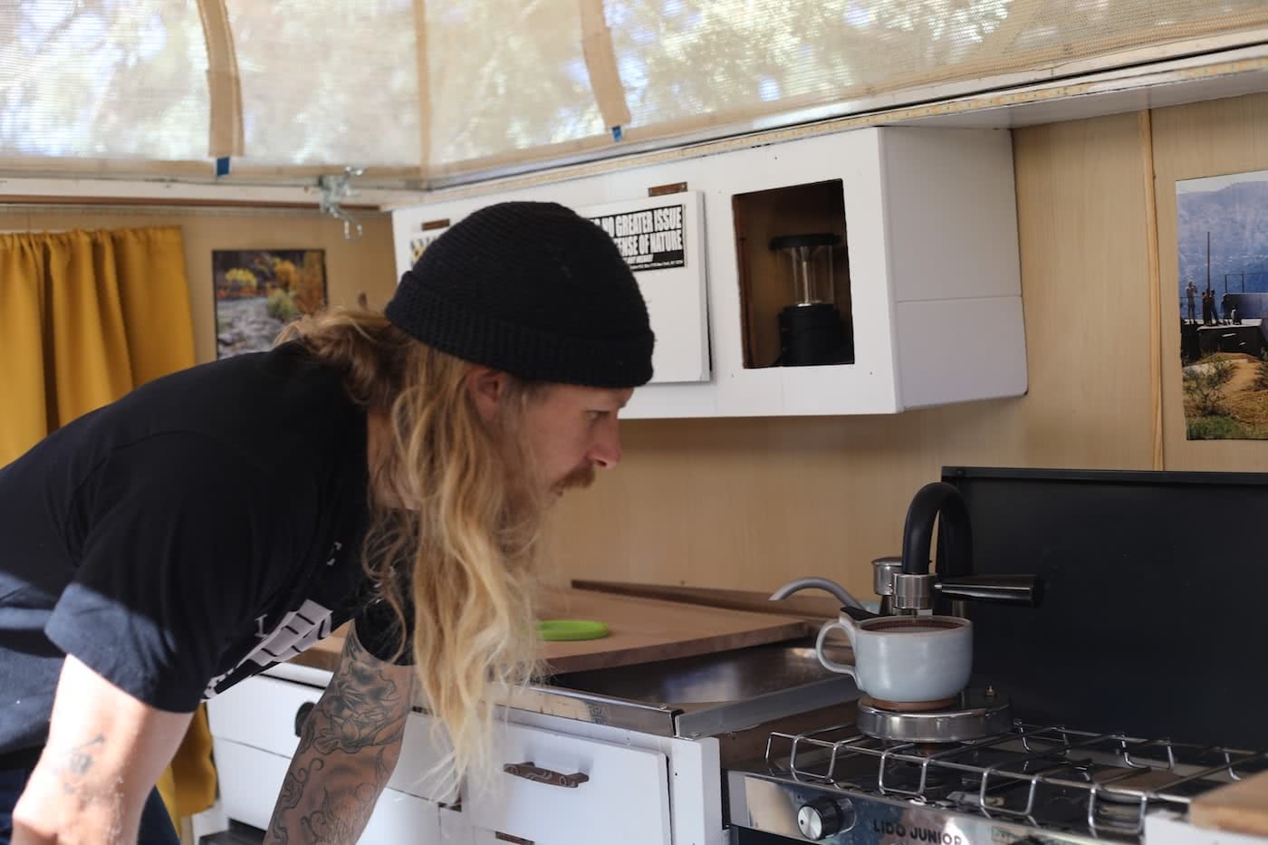 Kamira Espresso -- Gear Review Mattie Gould stovetop coffee, camp truck