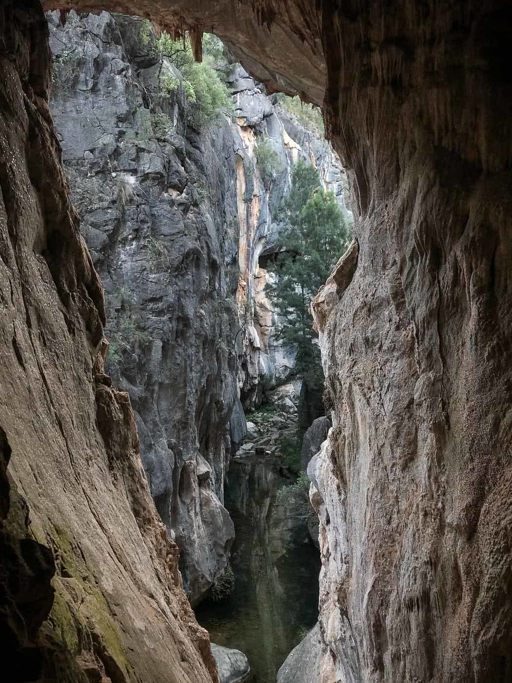 Exploring Wombeyan Caves // A Spelunkin’ Marbleous Weekend (NSW), photo by Tim Ashelford, tinted cave, limestone gorge, wombeyan gorge, nsw