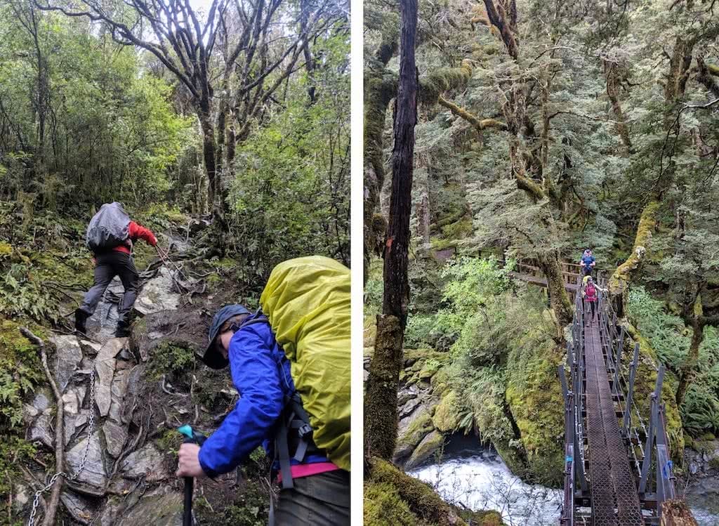 Gillespie Pass Circuit – the Best NZ Multi-day Hike You’ve Never Heard Of Aidan Howes, photos by Aidan Howes hiker, backpack, steep, day 1