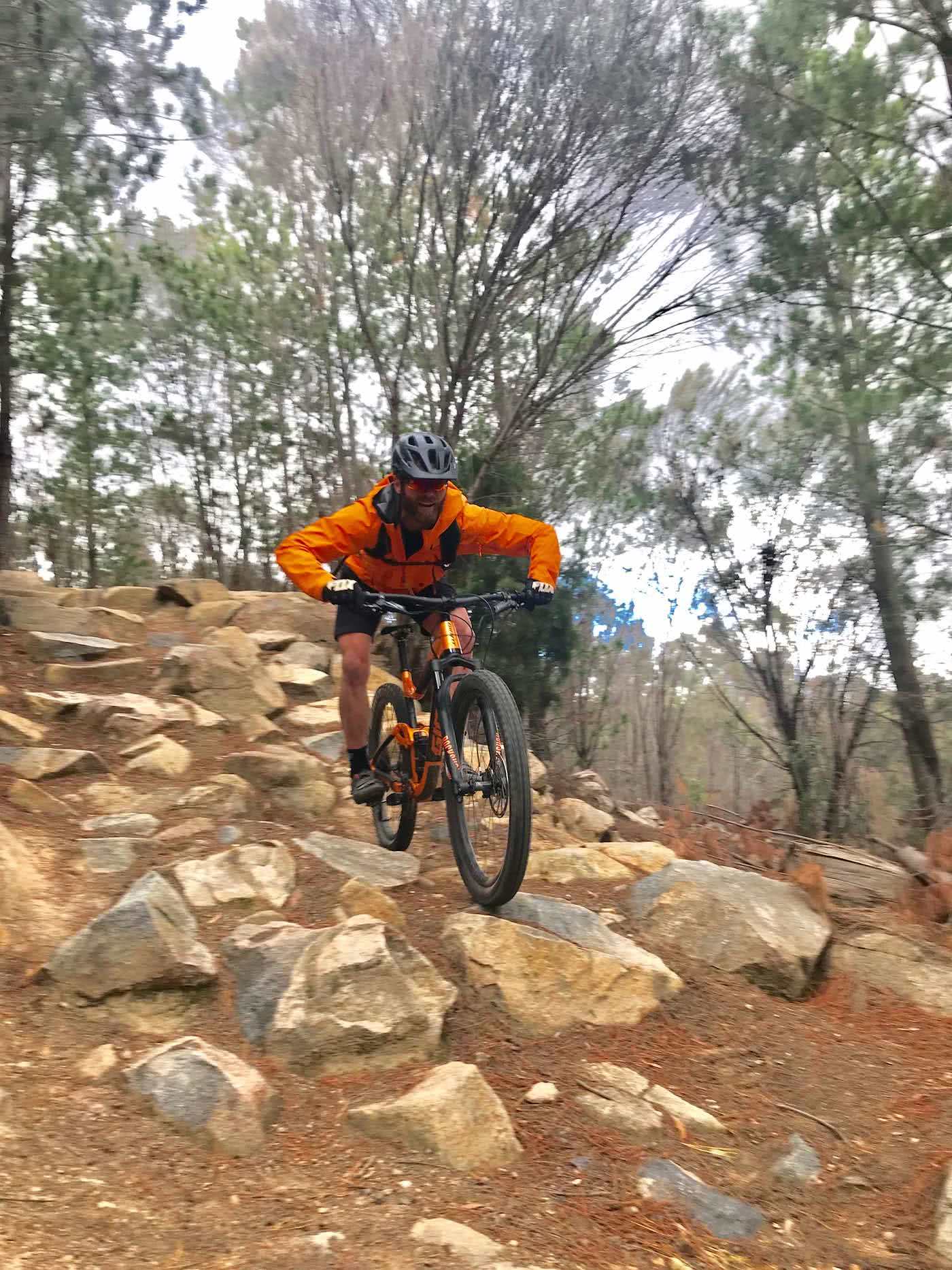 Osprey Raptor 10 Riding Pack // Gear Review by Rowan Beggs-French cycling backpack, rock garden, mountain biking, downhill