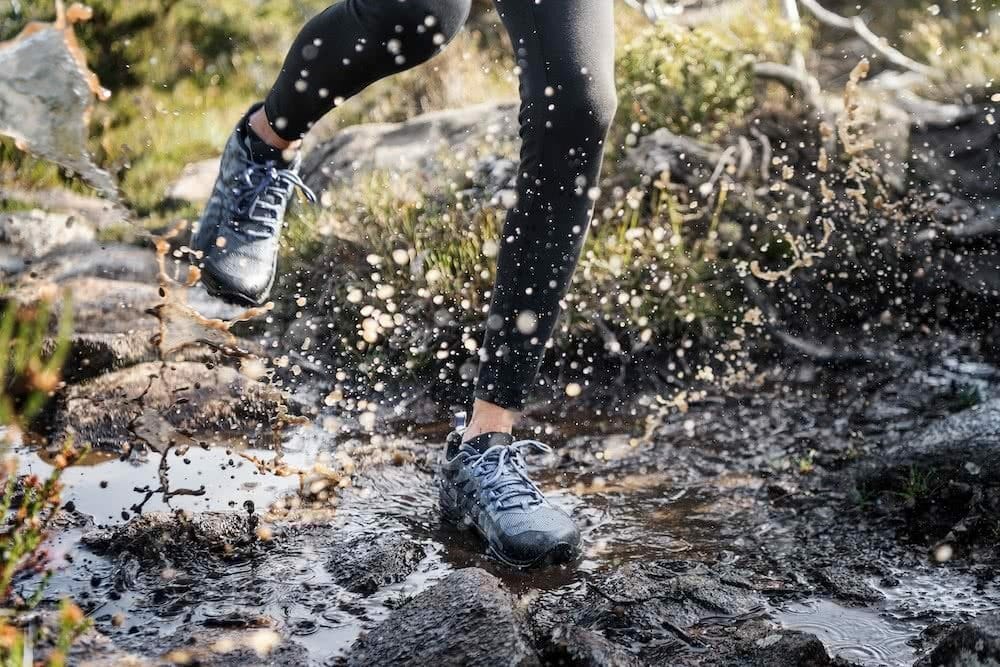 How To Choose A Great Pair Of Hiking Boots (And Why You Need Them), Photos by Jake Anderson, Merrell, choosing hiking boots, tasmania, hiking, trail running, mid-cut, low-cut, trail runners, trail running, water