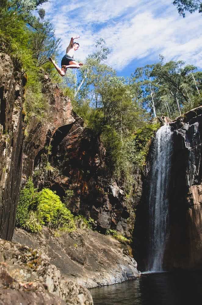 The Best Camping Near Melbourne, shot by Pat Corden, mt buffalo, wild swimming, jump, victoria, near melbourne