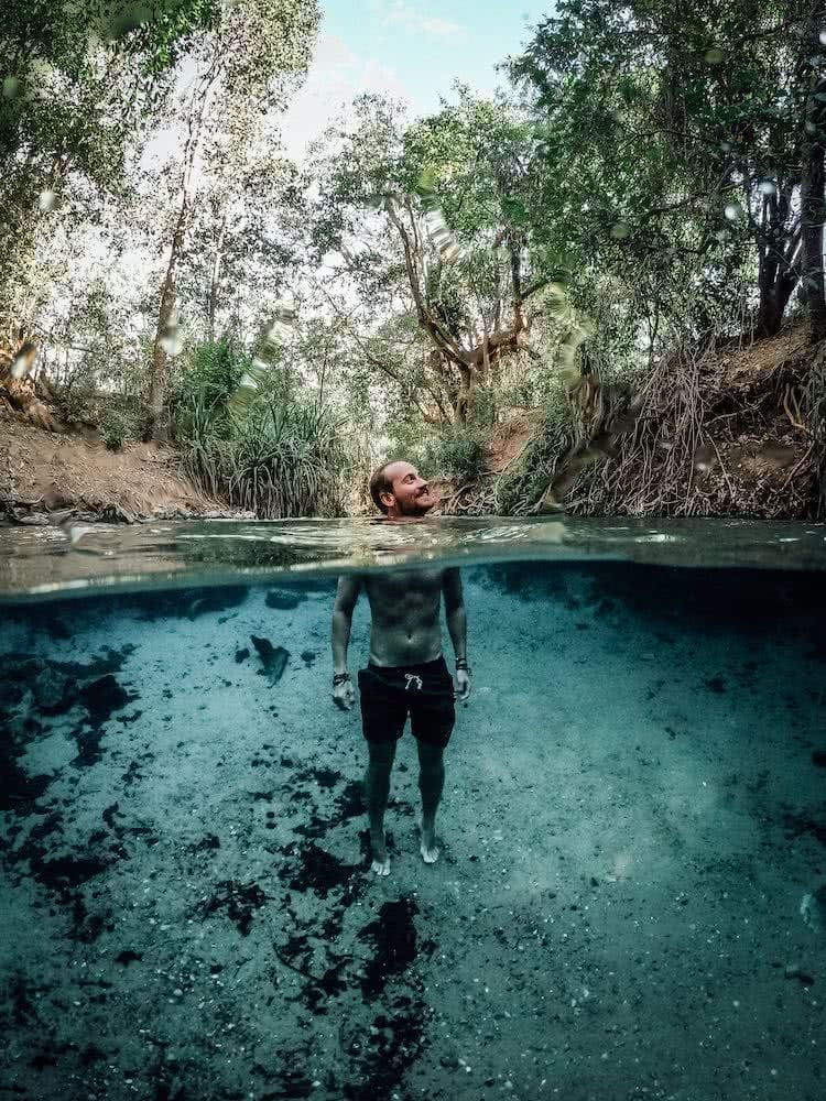 9 Top End Waterholes That Are Perfect For Wild Swimming, Katherine, hotsprings, photo by Jonny Melon, Top end, northern territory
