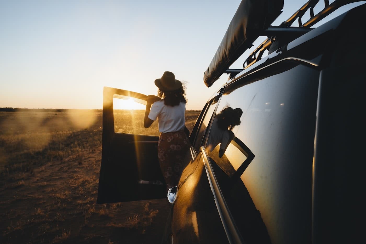 Australia's Oldest Human Remains Can Be Found Where The Outback Meets The Wetlands, photo by Ain Raadik, wetlands, Destination NSW, Balranald sunset, 4wd