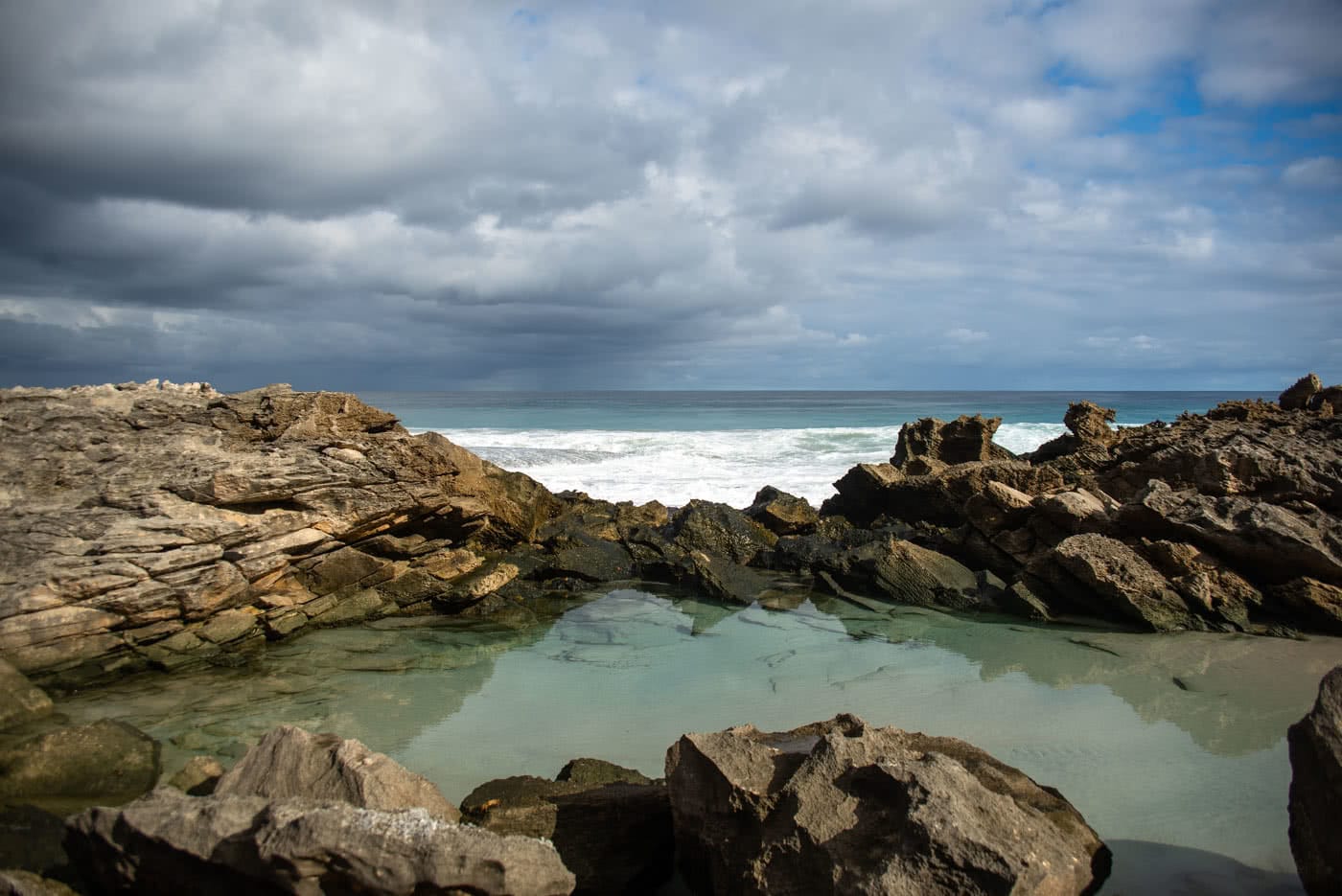 Beware The Dragons // Anvil Beach (WA) by Megan Warner the rock-pool on anvil beach