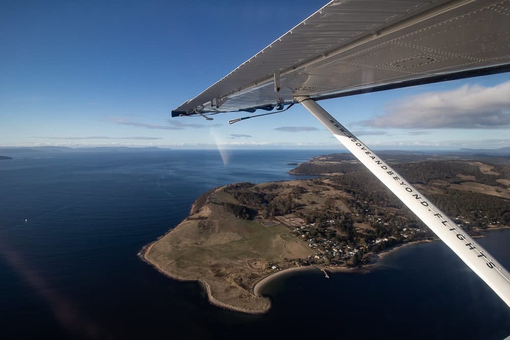 Satellite Island, photo by Tim Ashelford, Talisker Whisky, Tasmania, seaplane, bruny island