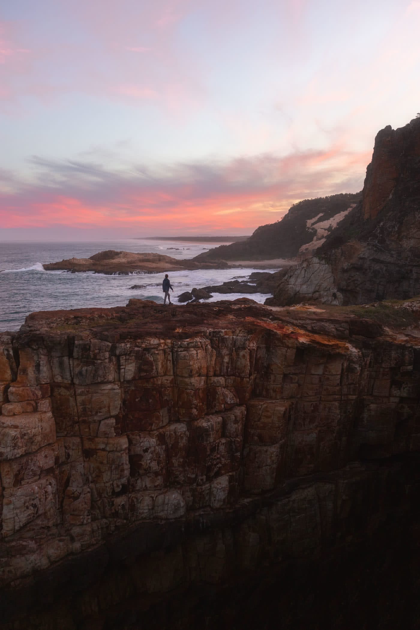 Searching for the sunshine // Crowdy Bay National Park by Conor Moore Diamond Head Beach sunset, coastline