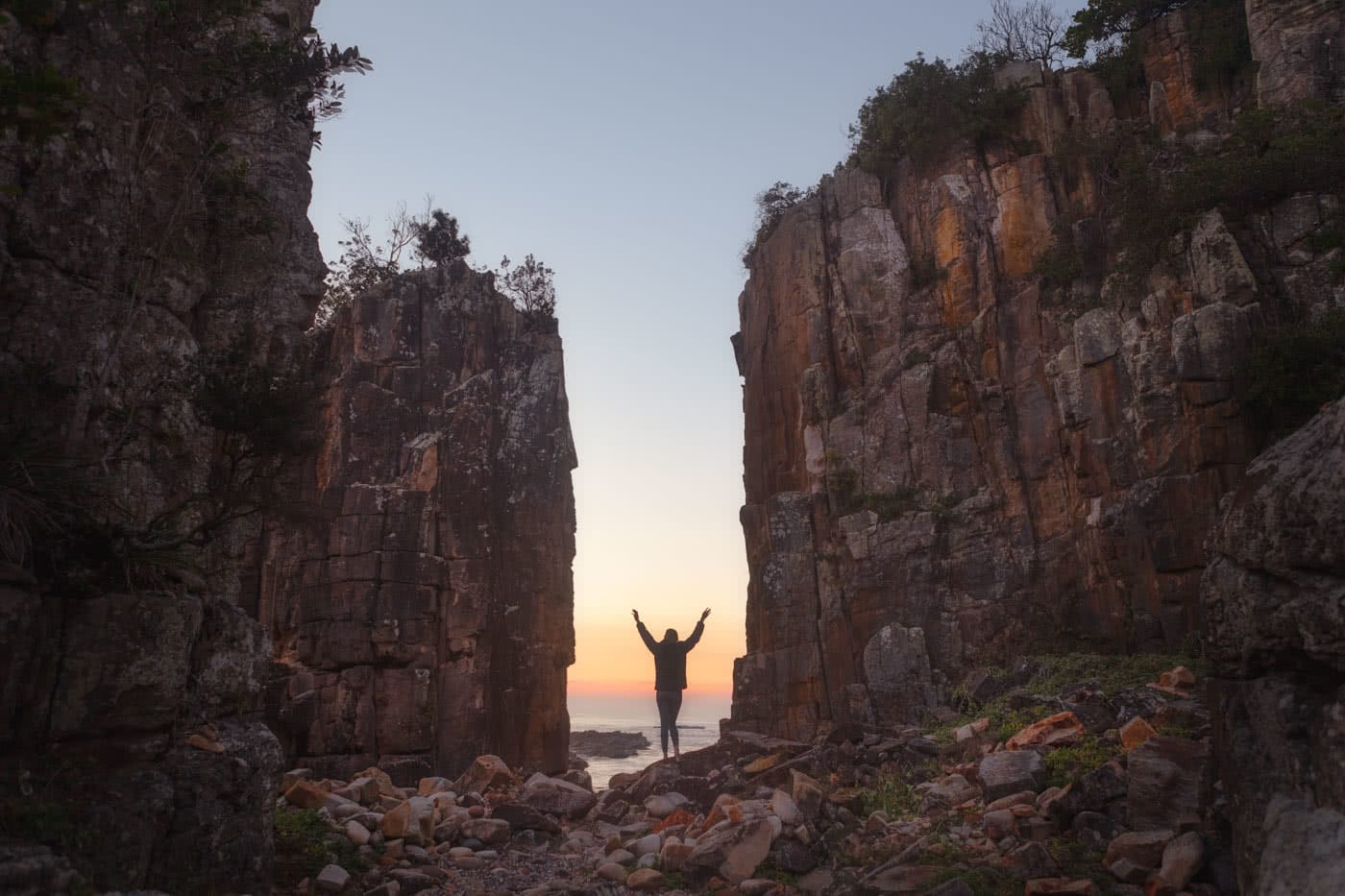 Searching for the sunshine // Crowdy Bay National Park by Conor Moore Diamond Head Beach sunset, cliff towers