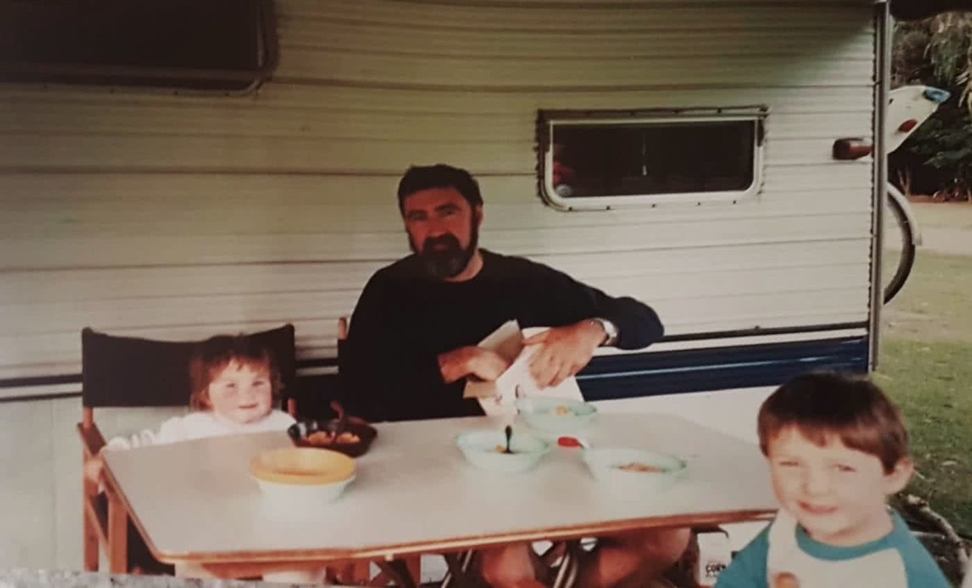 Here’s to the AdventureDadz™, caravan, kids