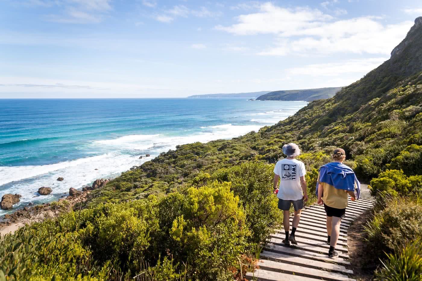 Quiet Camping & Cracking Clifftops // Aire River - Great Ocean Road (VIC), photo by Lachlan Fox, cliffs, waves, ocean, boardwalk