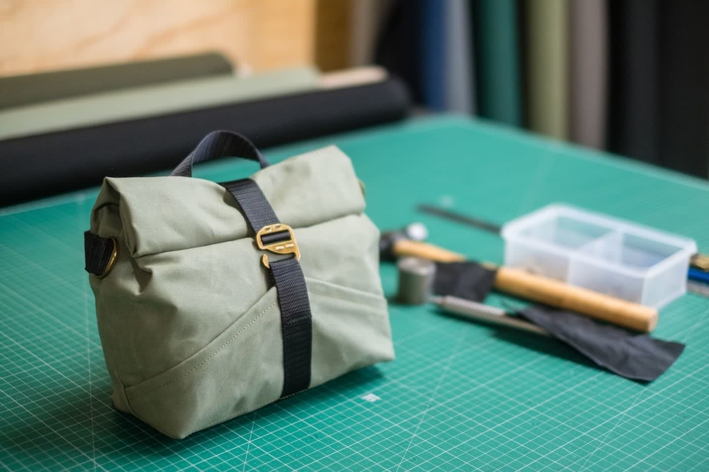 Aussie Adventure Makers / Bikepacking Edition by Mattie Gould, photo by Framework designs, bike bag