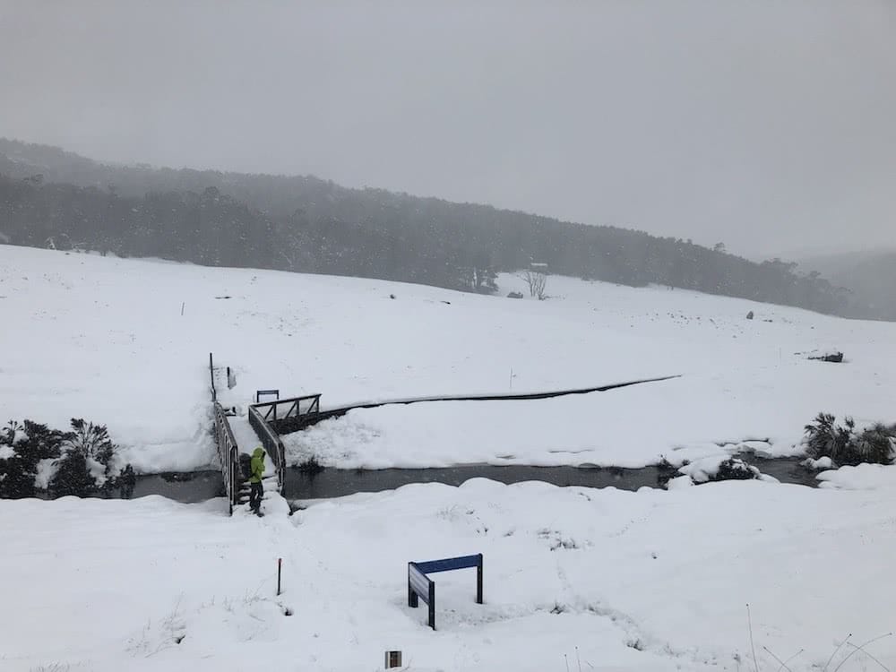 You Can Walk The Overland Track For Free (But There’s A Good Reason), photo by Tim Ashelford, overland track, cradle mountain lake st clair, multi day hike, snow, tasmania
