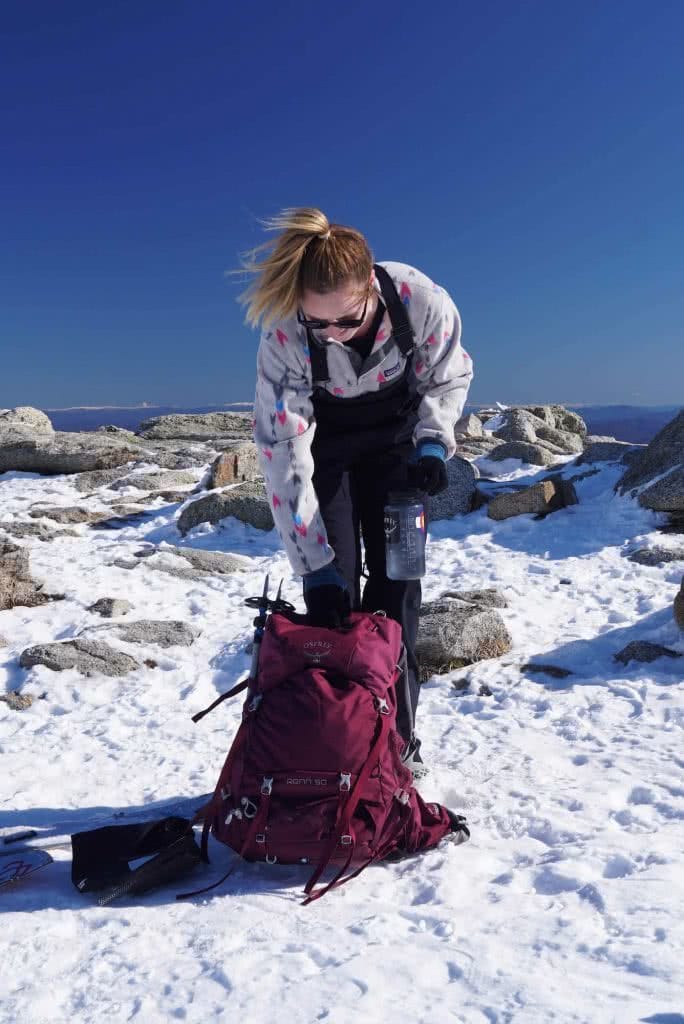 Osprey Renn 50L Pack // Gear Review, pack, woman, snow