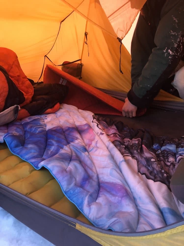 Rumpl Original Puffy Blanket // Gear Review, photo by tim ashelford, blue