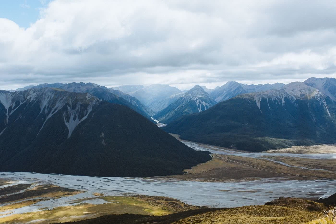 Bealey Spur // Day Hike in Arthurs Pass (NZ), mountains, rivers