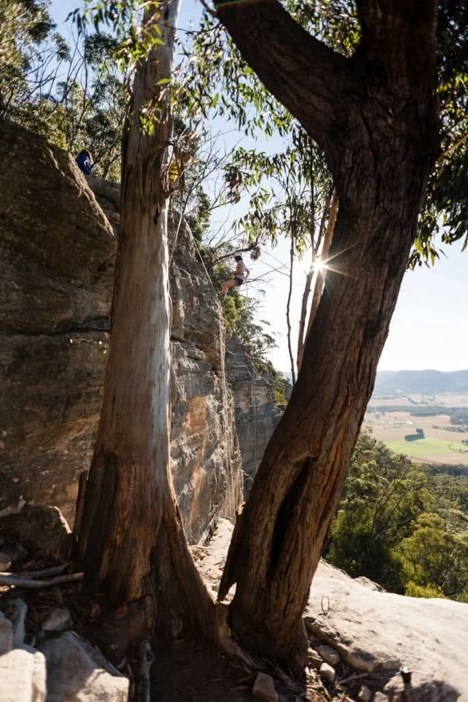 Why Do We Need Women Only Adventure Events?, photo by (), Salomon Abseil, trees, rock, woman, mountain