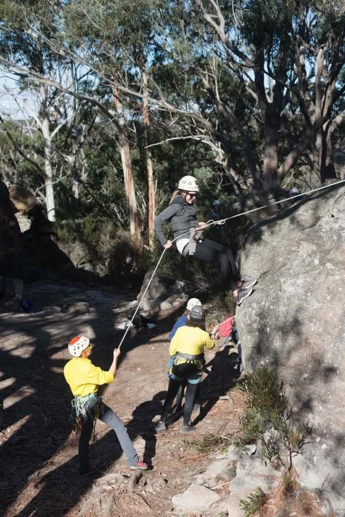 Why Do We Need Women Only Adventure Events?, photo by (), Salomon Abseil, women, ropes, belay, rock, boulder