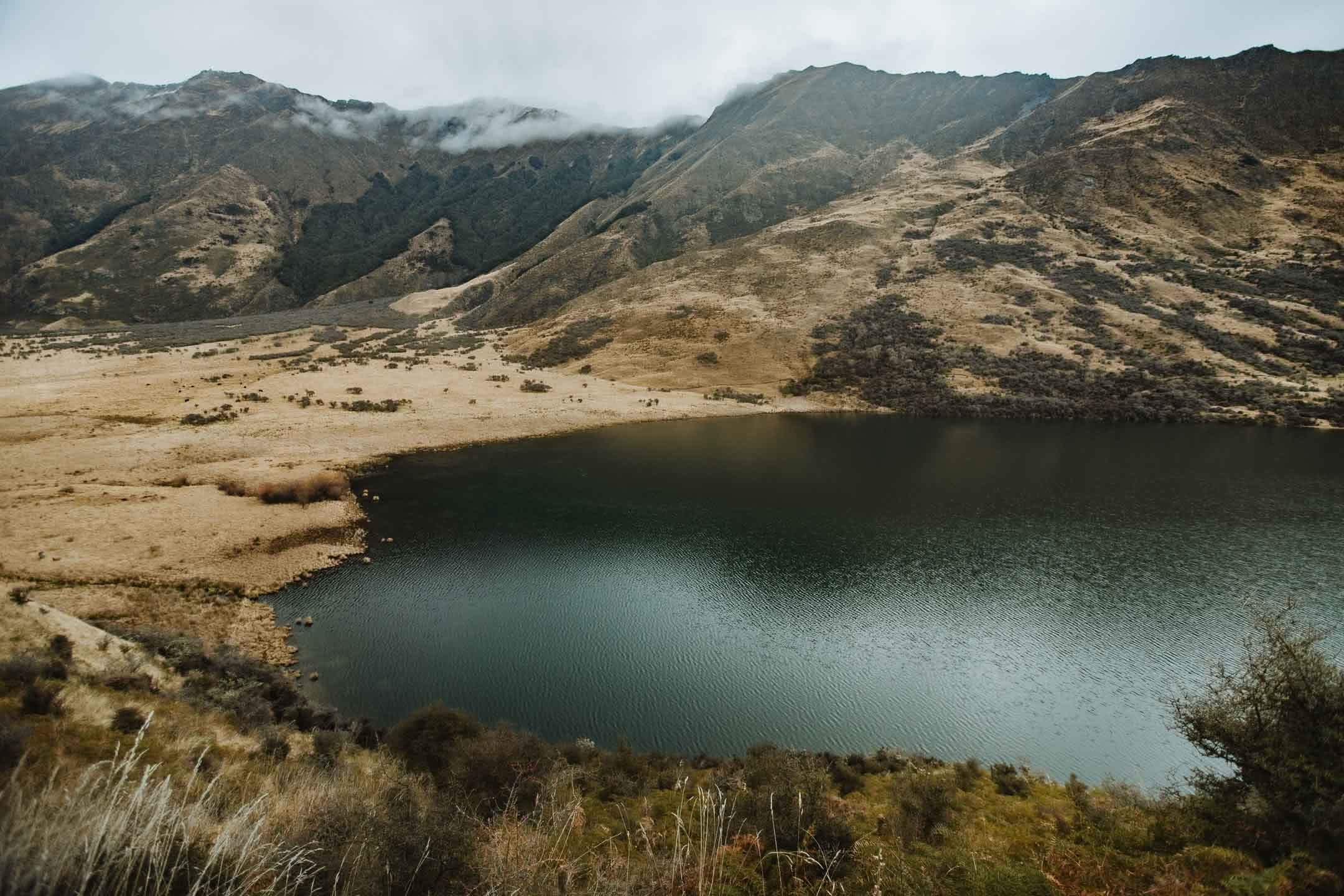 Walking, Swimming & Camping At Moke Lake // Queenstown (NZ), photo by Cedric Tang, Melody tang, hiking, moody, faded, queenstown, NZ