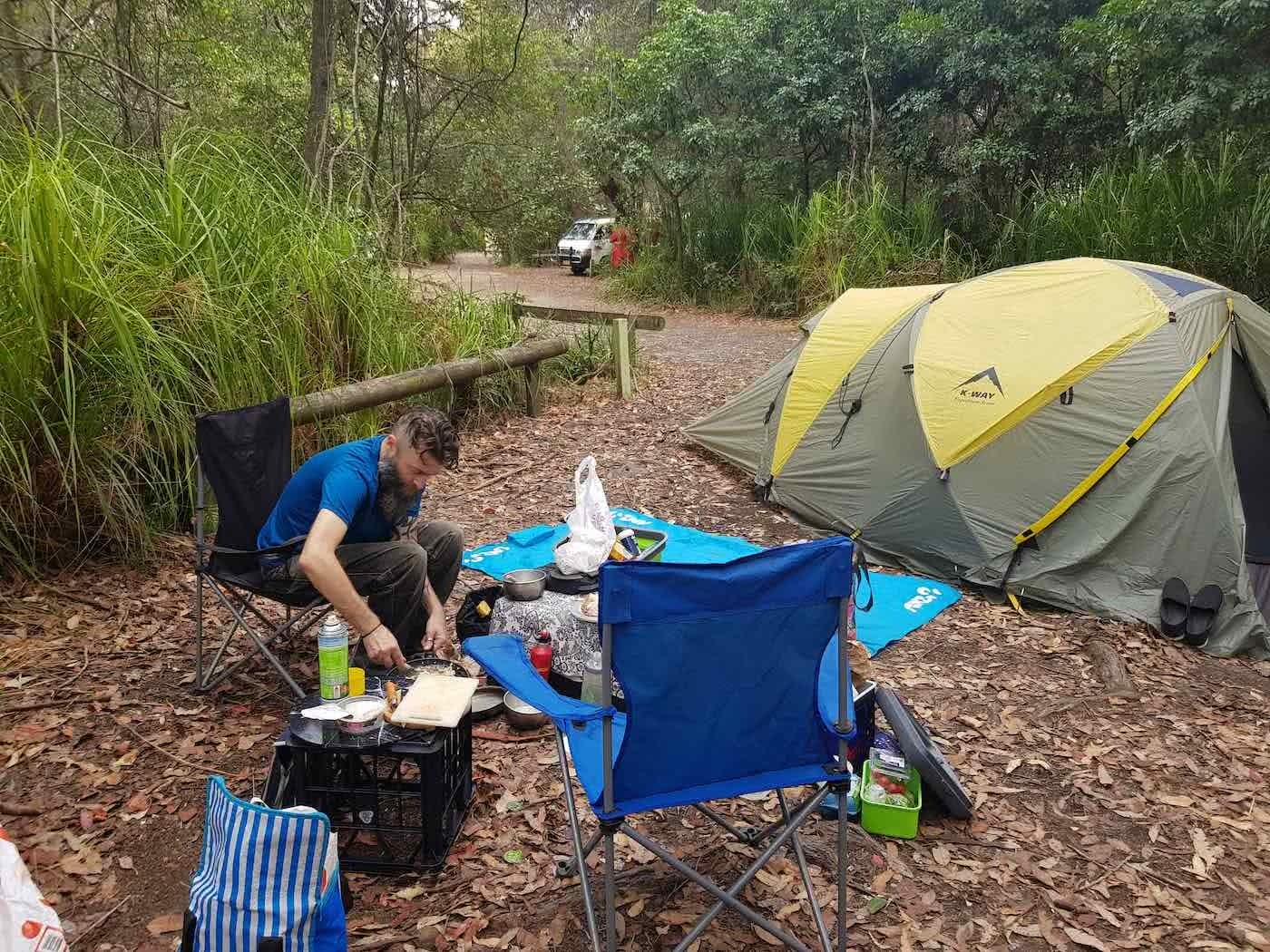 Renew Your Vows with the South Coast // Honeymoon Bay (NSW), Dan Slater, campsite, camping, tent