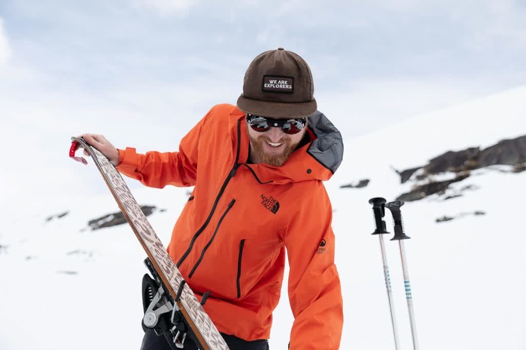 Just How Revolutionary Is FUTURELIGHT Waterproof Breathable Gear? We Tested It Out In NZ, photo by Mark Clinton, the Remarkables, The North Face, New Zealand, skiing, skinning up