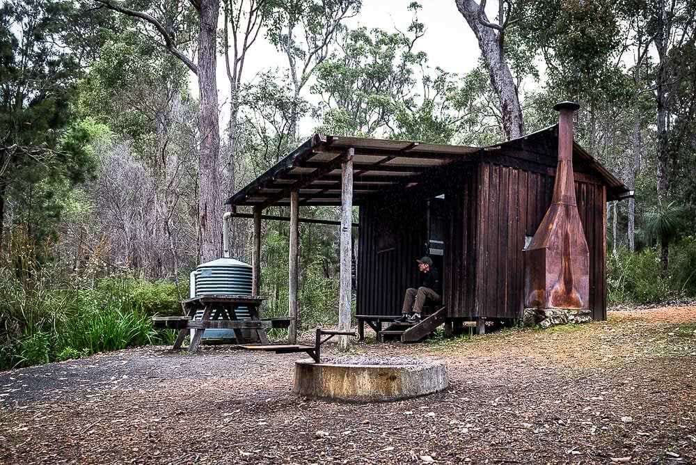 Forest Adventures In Mount Frankland National Park, photo by Megan Warner, western australia, fernhook falls base camp, hut
