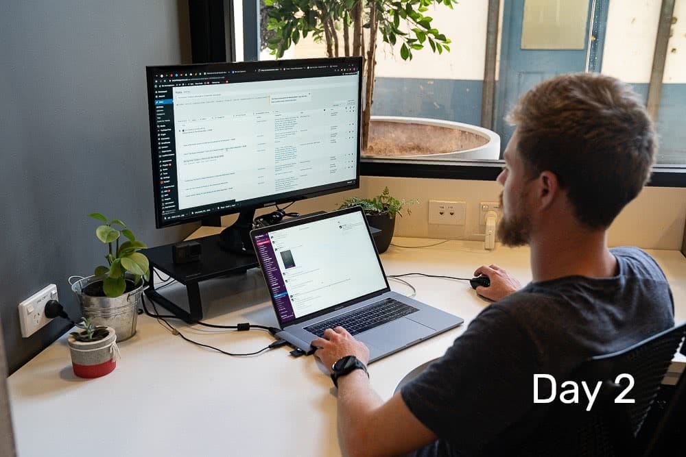 Day 2, Day 1, icebreaker, shot of tim ashelford, cool lite, 7 day challenge