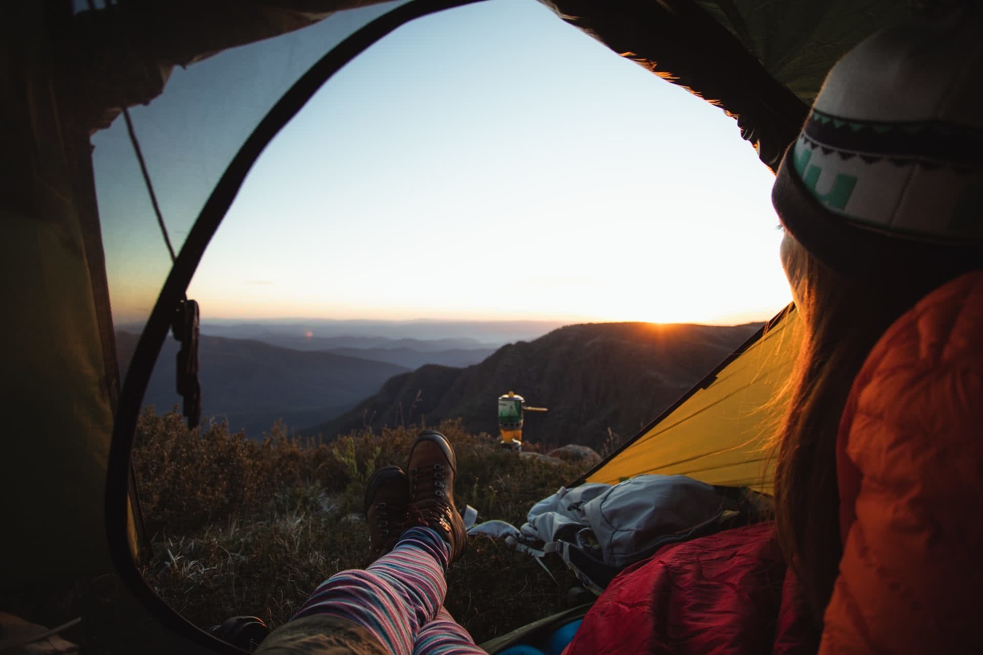 Conquer Mt Howitt And Tame The Crosscut Saw (VIC), Jamie Humby, sunrise, tent, mountain range, legs